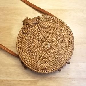 Amerri Round Rattan Purse